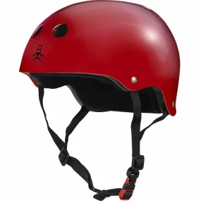 Triple 8 Sweatsaver Cert Skateboard Helmet Glossy Scarlet