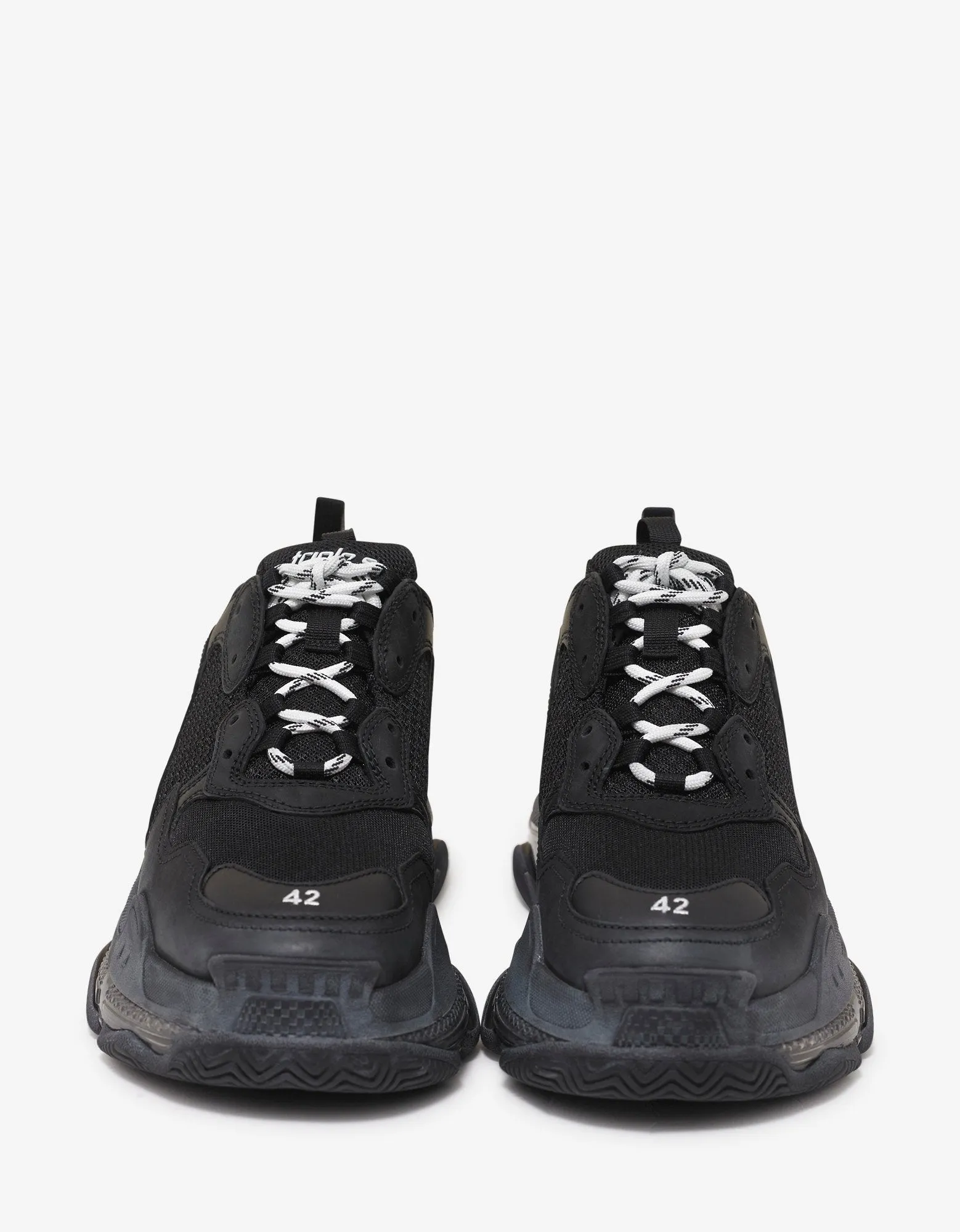 Triple S Clear Sole Black Trainers