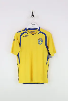 Umbro Sweden Football Shirt Yellow Medium