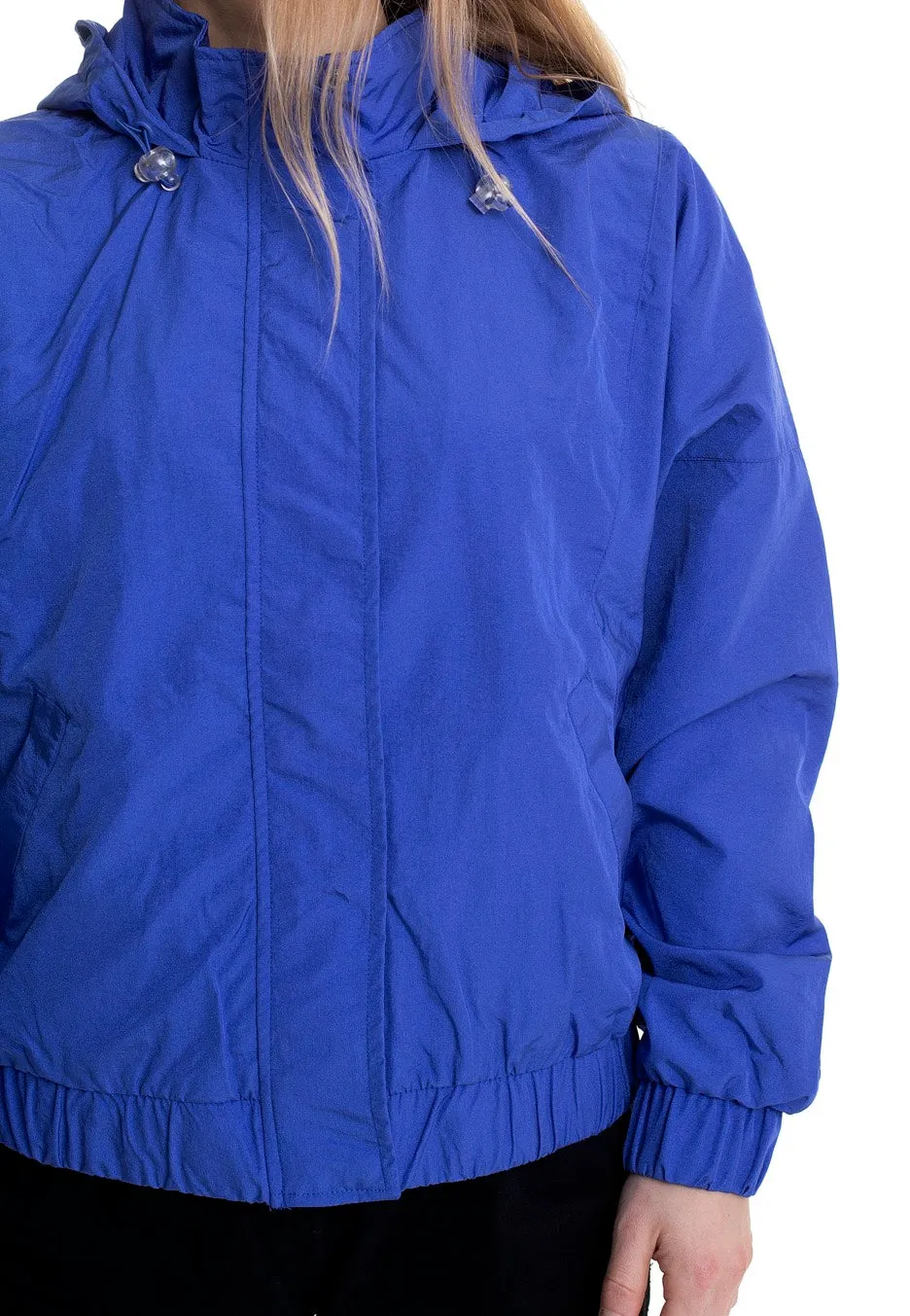 Urban Classics - Ladies Oversized Shiny Crinkle Nylon Sporty Blue - Jacket