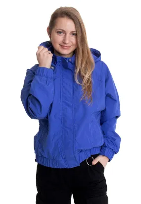 Urban Classics - Ladies Oversized Shiny Crinkle Nylon Sporty Blue - Jacket