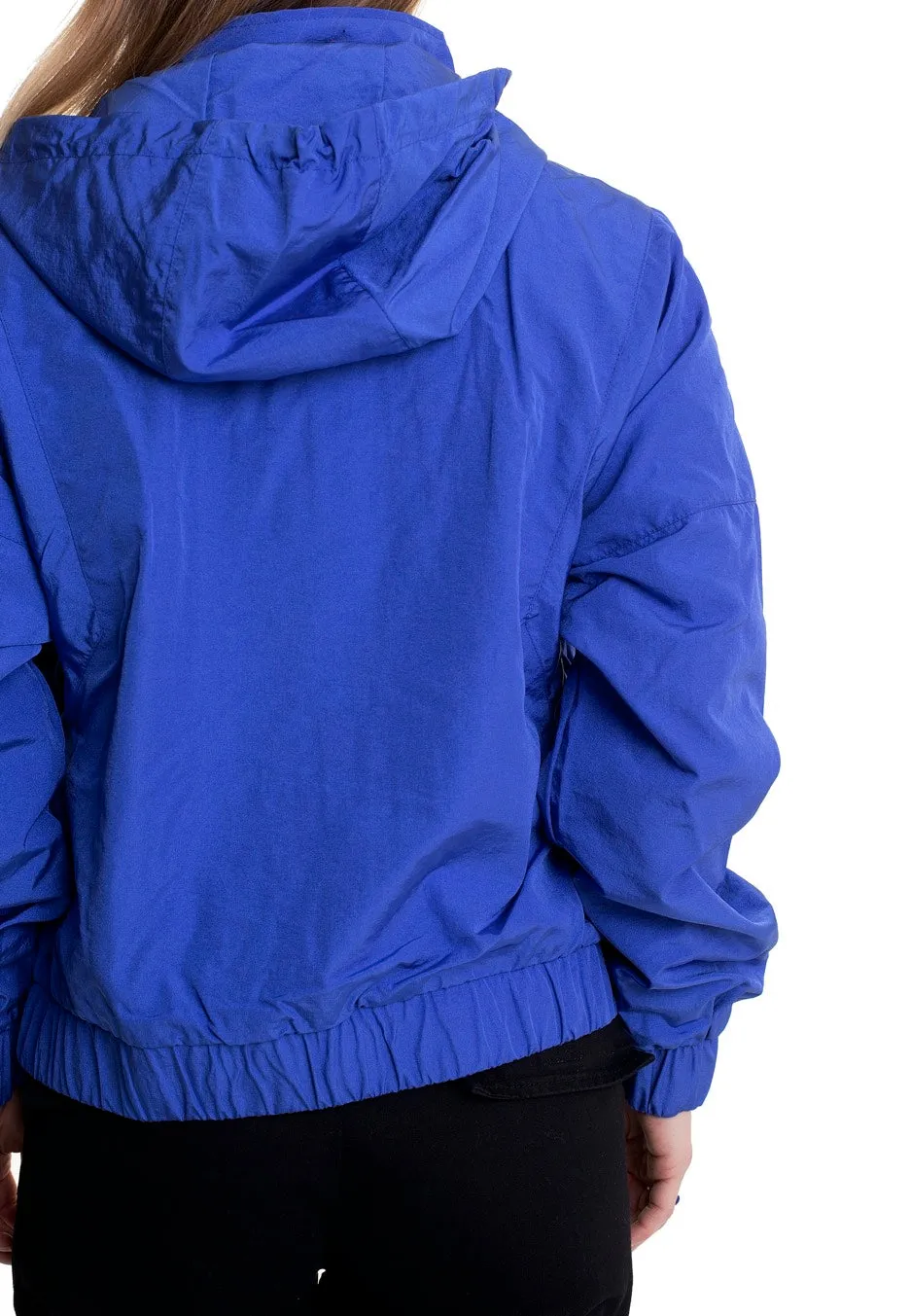 Urban Classics - Ladies Oversized Shiny Crinkle Nylon Sporty Blue - Jacket