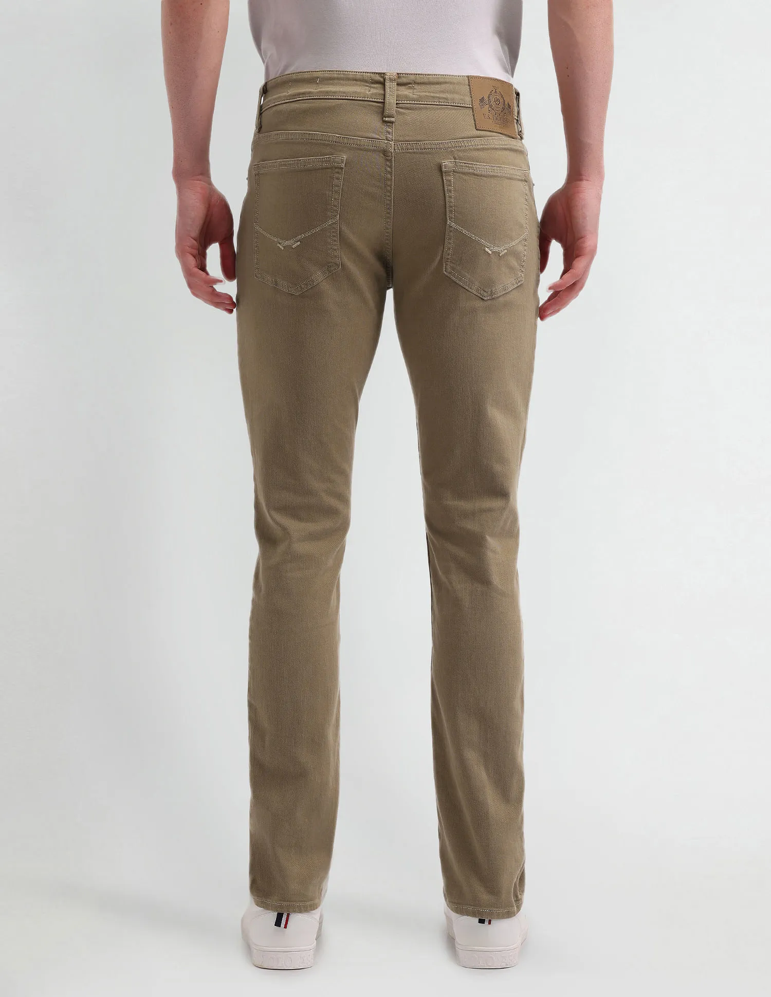 U.S. Polo Assn. Denim Co. Brandon Slim Tapered Fit Brown Jeans