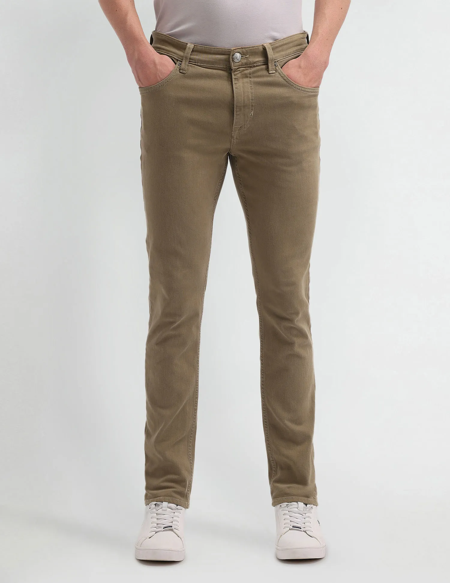 U.S. Polo Assn. Denim Co. Brandon Slim Tapered Fit Brown Jeans