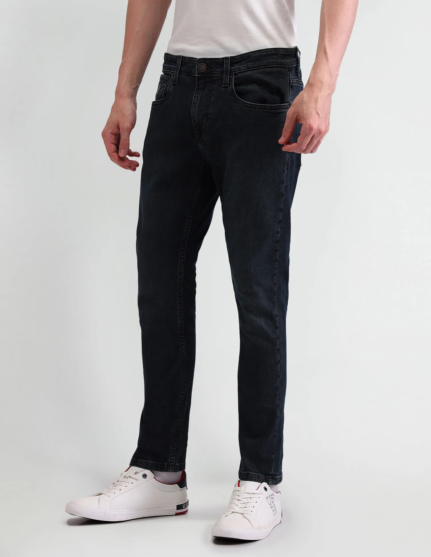 U.S. Polo Assn. Denim Co. Henry Tapered Cropped Blue Jeans