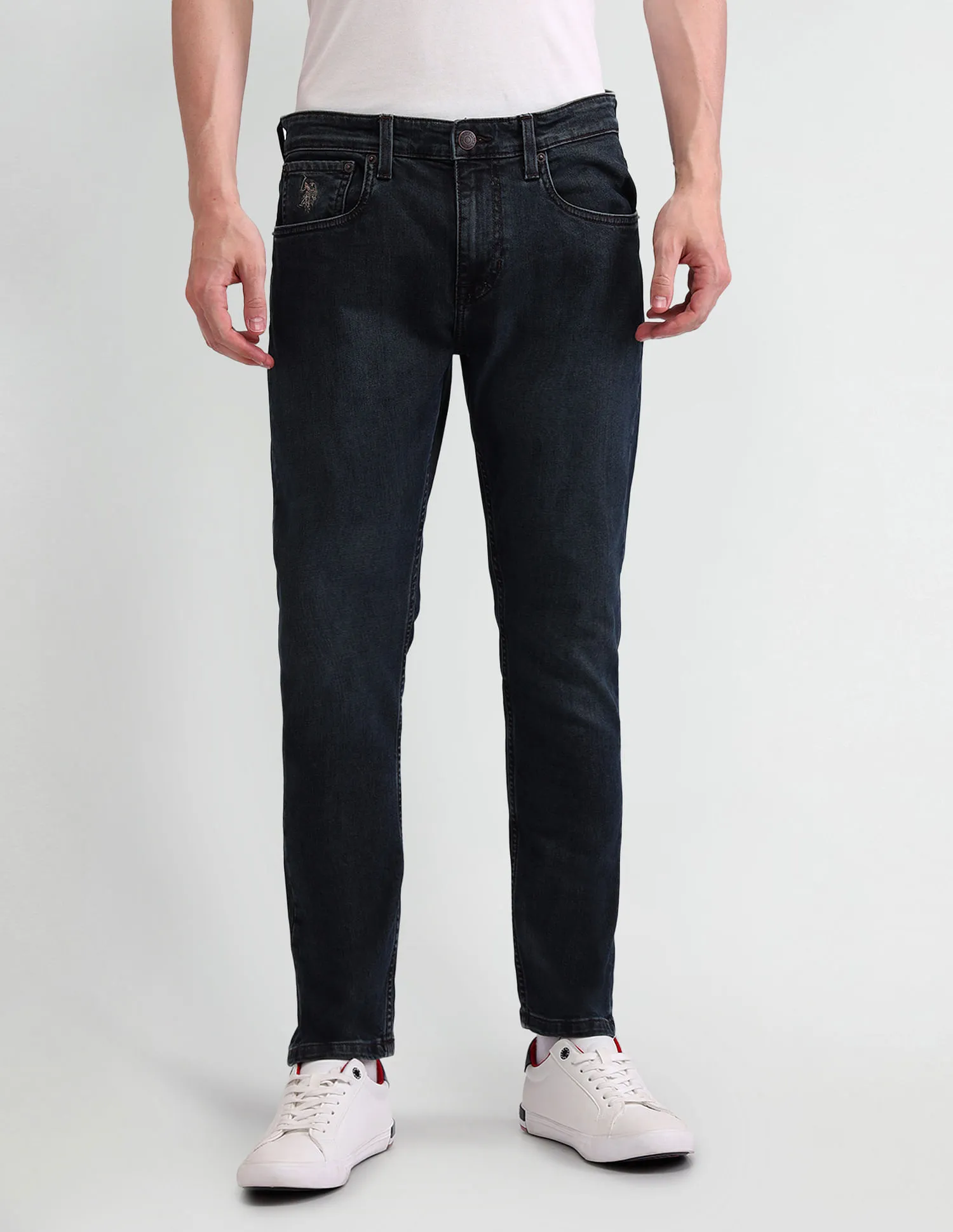 U.S. Polo Assn. Denim Co. Henry Tapered Cropped Blue Jeans