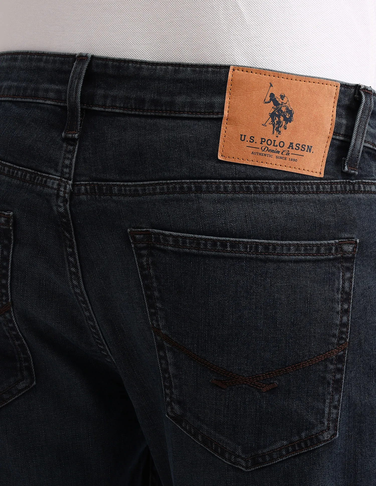 U.S. Polo Assn. Denim Co. Henry Tapered Cropped Blue Jeans