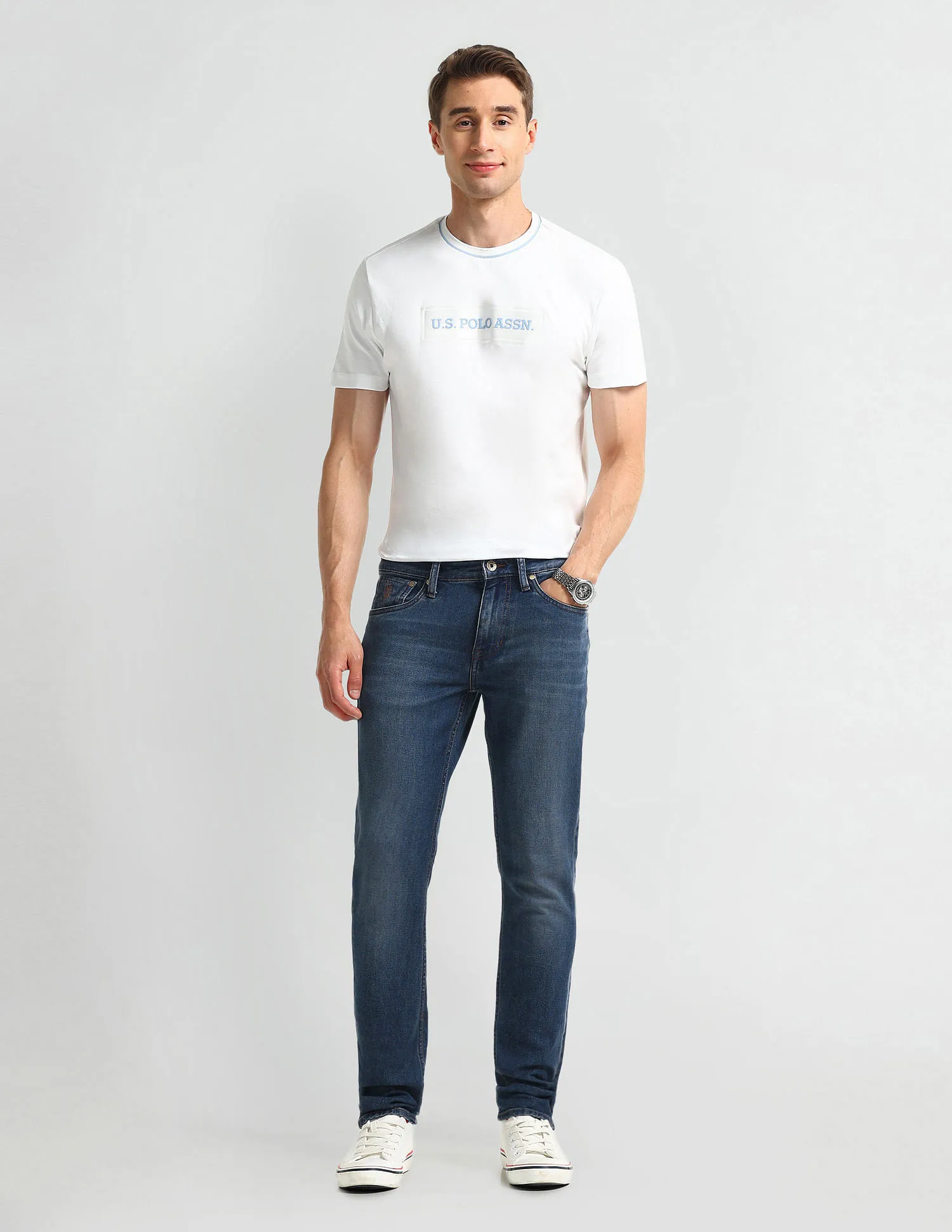 U.S. Polo Assn. Denim Co. Slim Tapered Fit Blue Jeans