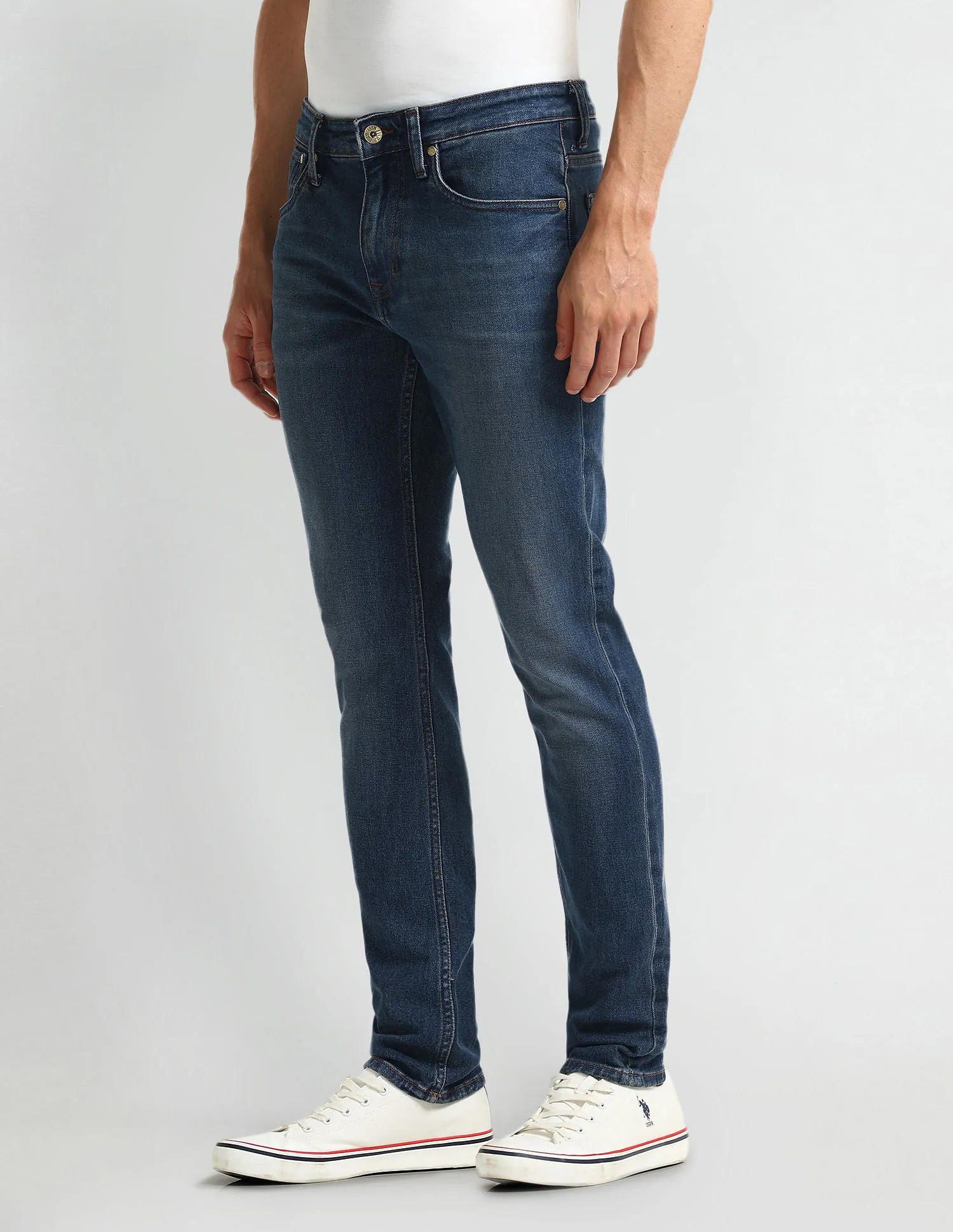 U.S. Polo Assn. Denim Co. Slim Tapered Fit Blue Jeans