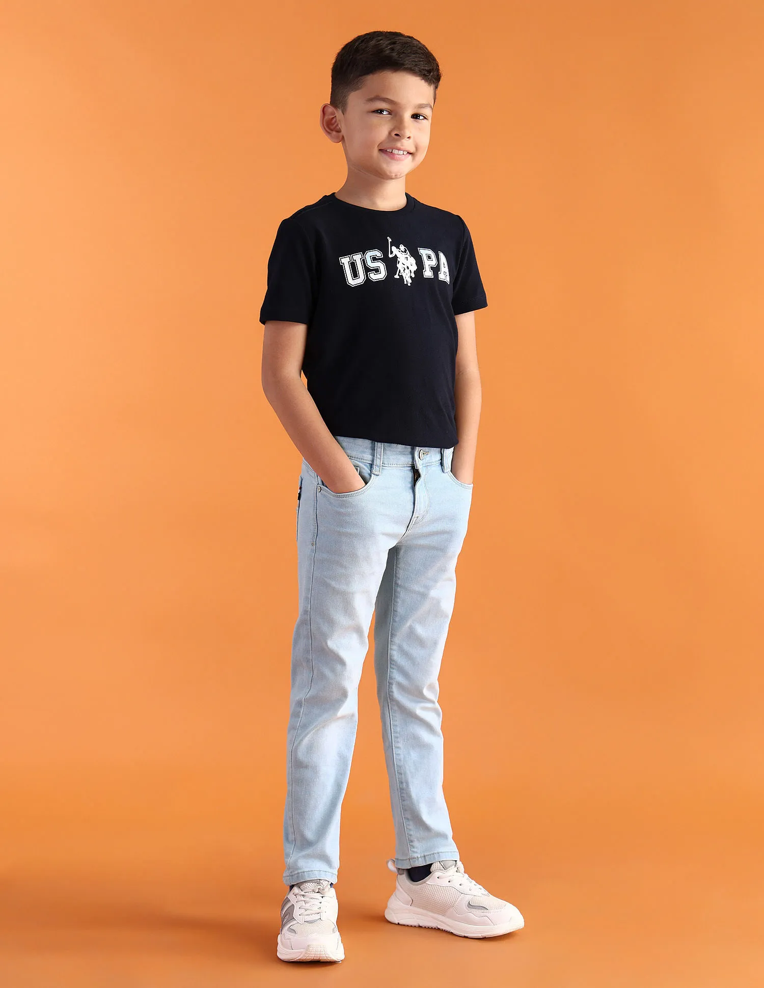 U.S. Polo Assn. Kids Boys Slim fit Blue Jeans