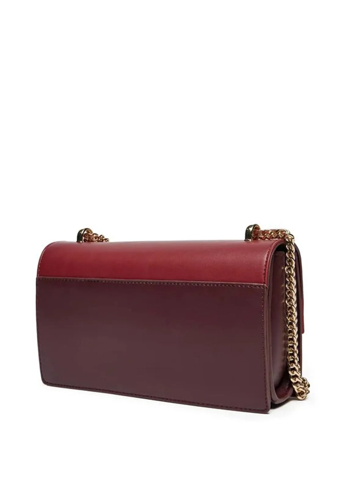 Valentino Alpheus Two Tone Crossbody Bag, Wine