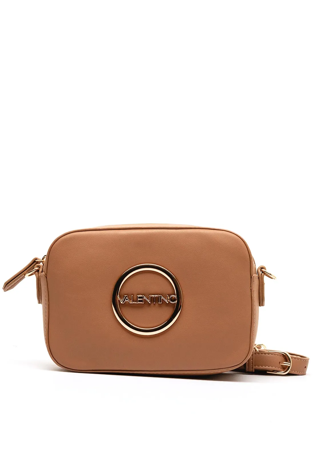 Valentino Moses Logo Crossbody Bag, Beige