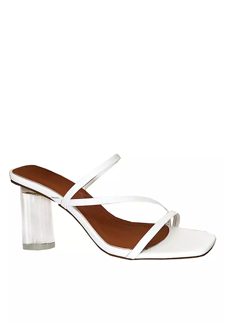 VANSA  Mulit-Strap Crystal Heeled Sandals VSW-S19177