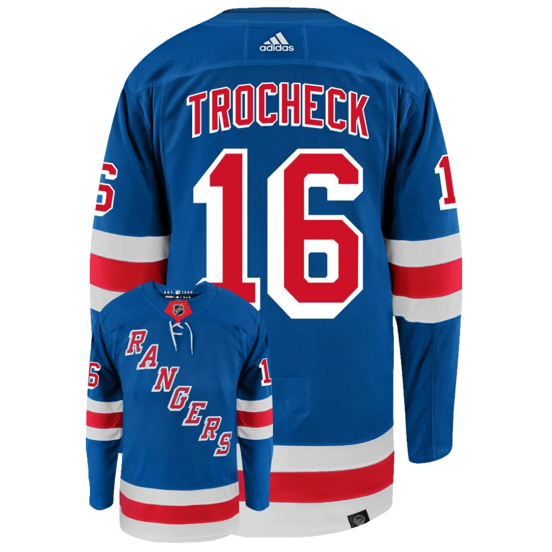 Vincent Trocheck New York Rangers Adidas Primegreen Authentic NHL Hockey Jersey     