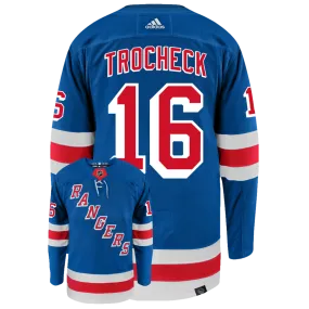 Vincent Trocheck New York Rangers Adidas Primegreen Authentic NHL Hockey Jersey     