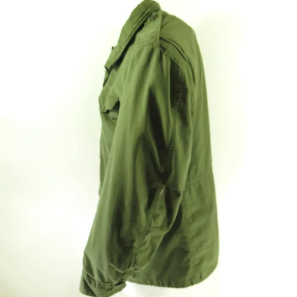 Vintage 70s M-65 Field Jacket Mens L Long OG-107 Vietnam Additional Liner