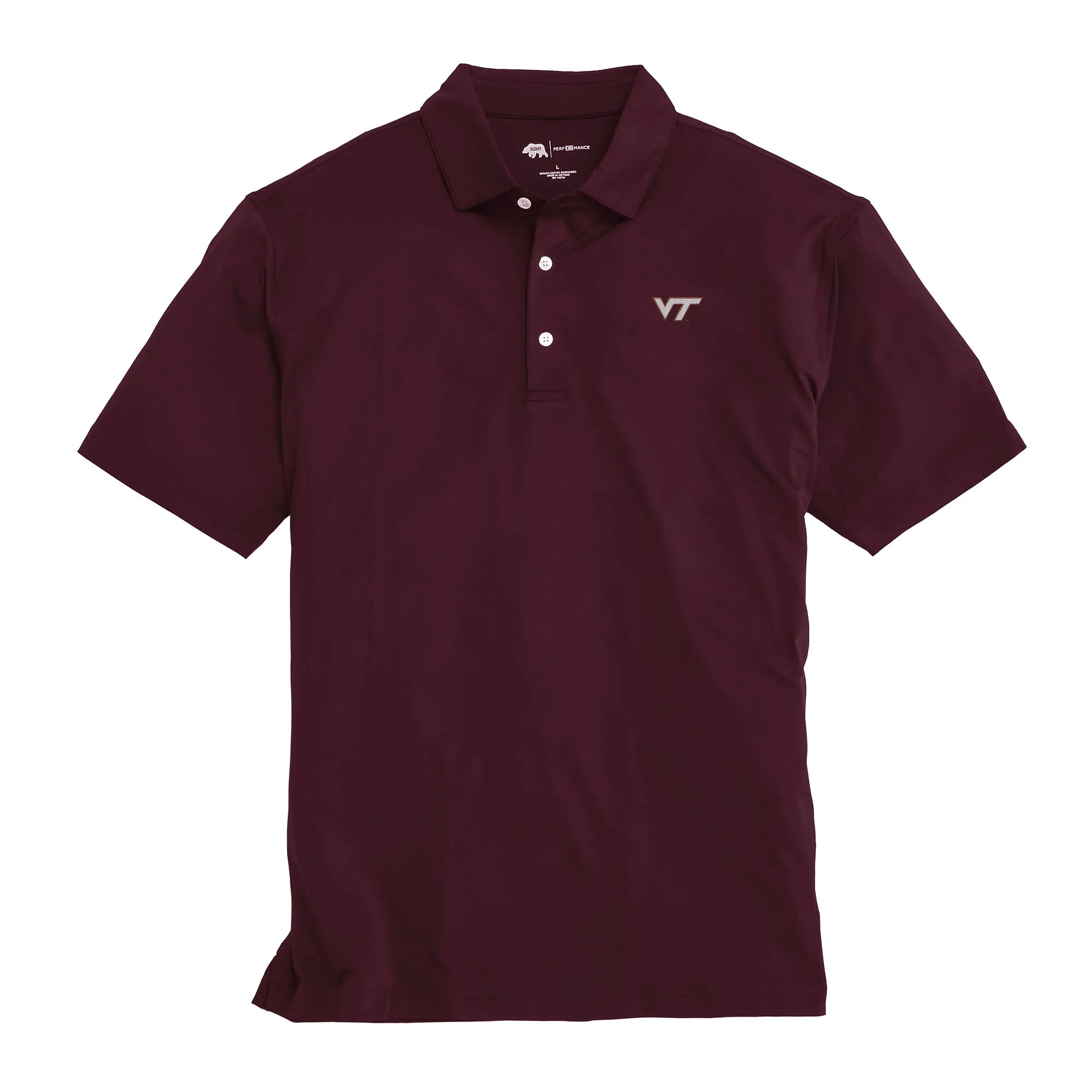 Virginia Tech Solid Performance Polo