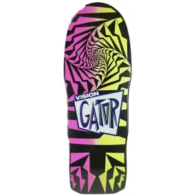 Vision Gator II Skateboard Deck Modern Concave - Black Yellow