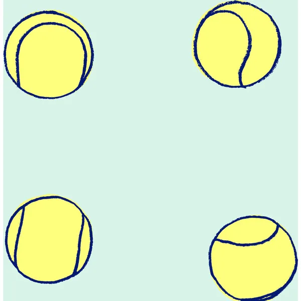 WallShoppe Clare V. Tennis Balls Traditional Wallpaper, Mint