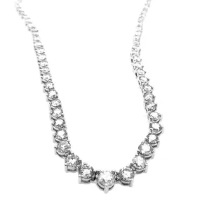 White Gold Diamond Rivera 17 Tennis Necklace