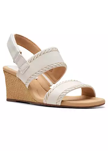 White Leather Kyarra Rose Sandals by Clarks | Look Again