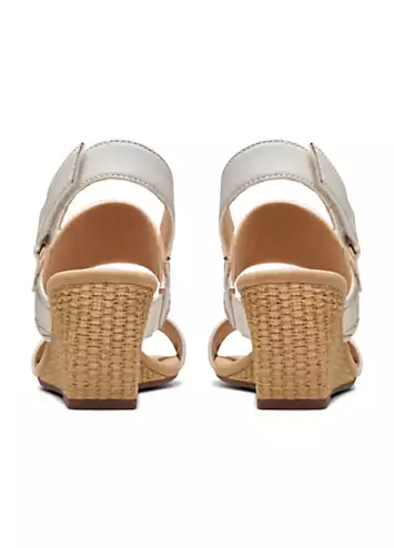 White Leather Kyarra Rose Sandals by Clarks | Look Again