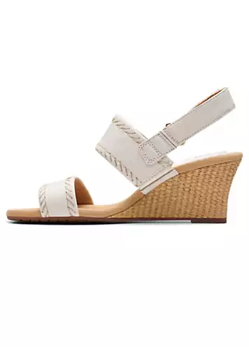 White Leather Kyarra Rose Sandals by Clarks | Look Again