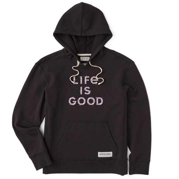 Women's Branded Patterna Life is Good Simply True Fleece Hoodie