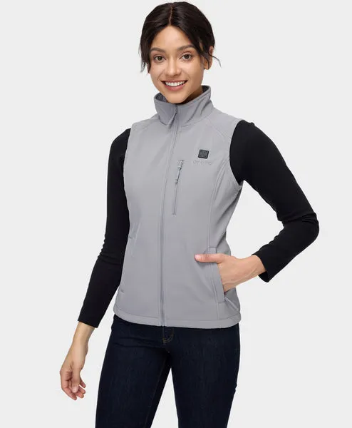 Women's Heated Softshell Vest - Lower Back Heating