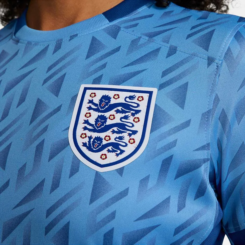 Women's England 2023 Stadium Away Nike Dri-FIT Soccer Jersey - Coast/Gym Blue