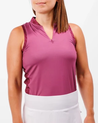 Women's Waggle Golf Rein Sleeveless Polo