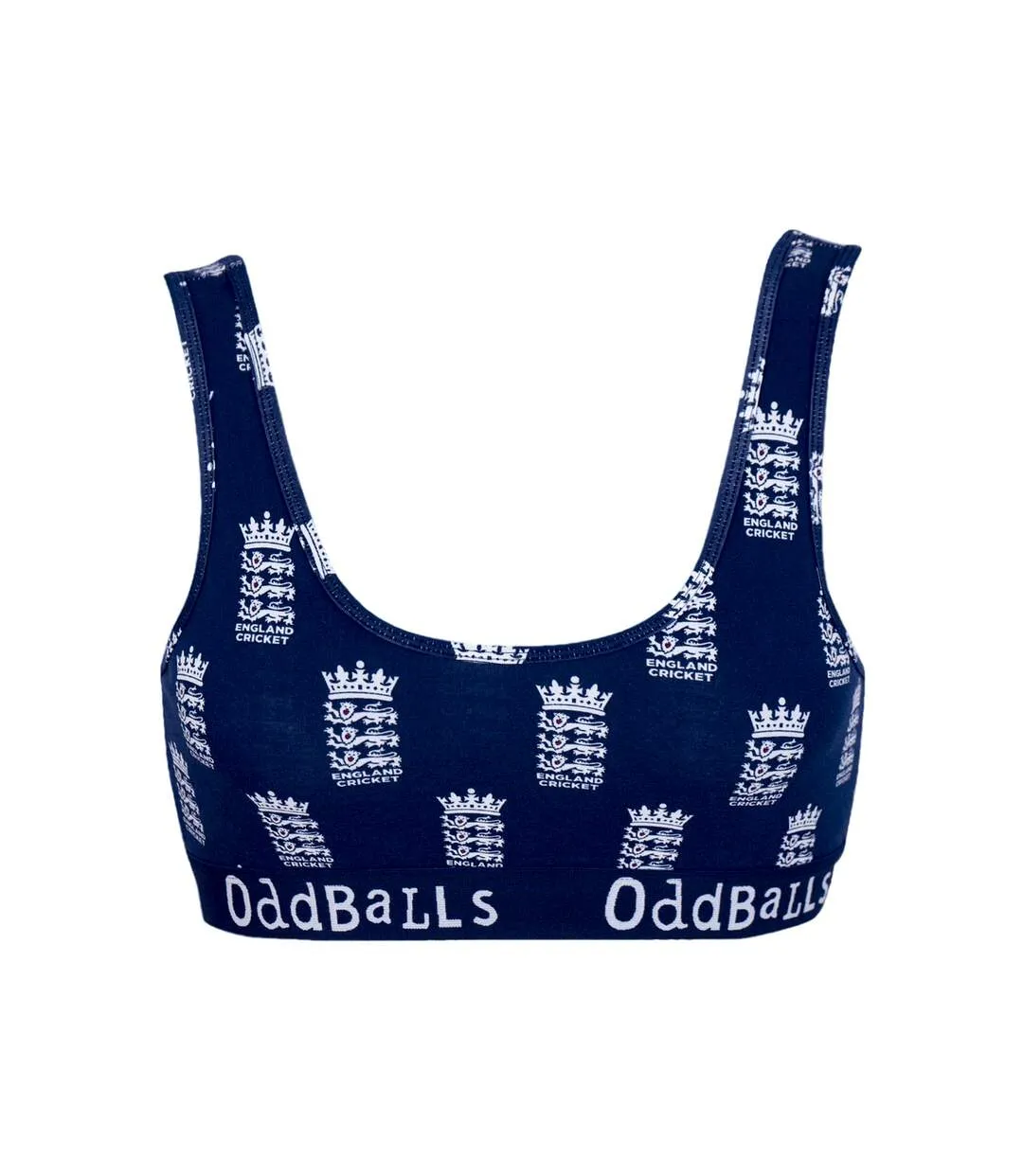 Womens/ladies england cricket bralette blue/white OddBalls