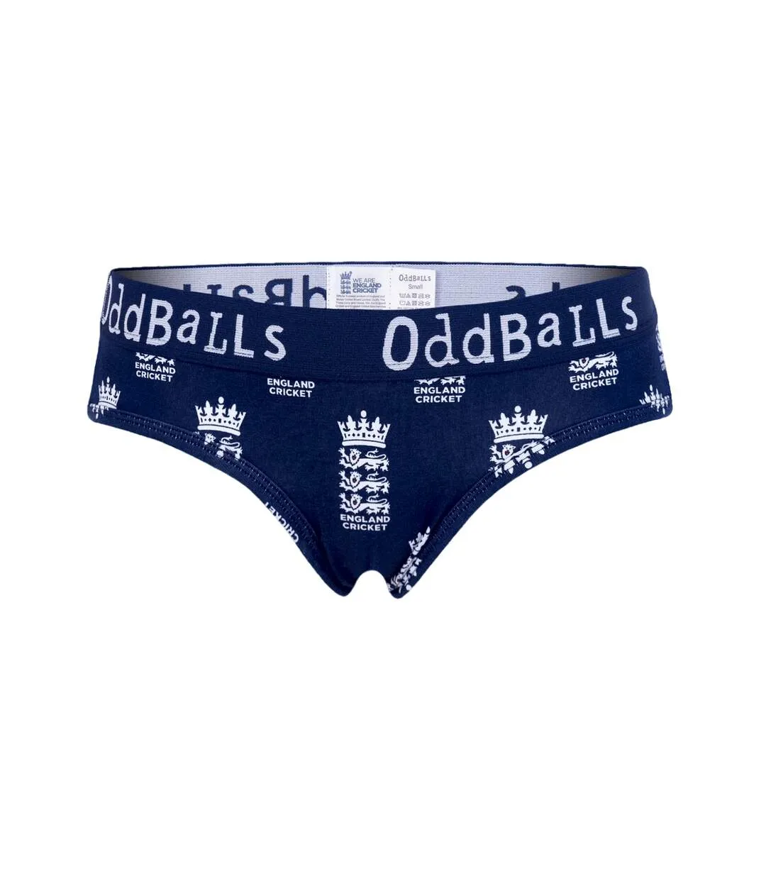 Womens/ladies england cricket briefs blue/white OddBalls