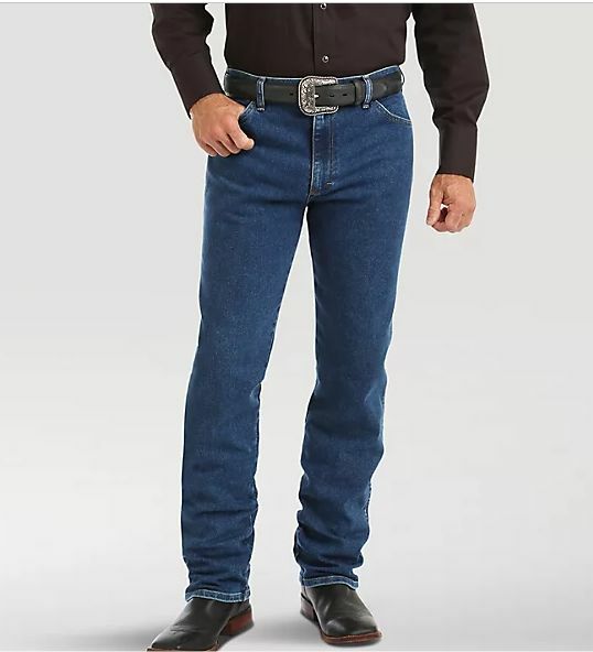 Wrangler Men's Cowboy Cut Original Fit Active Flex Jeans in Stonewash