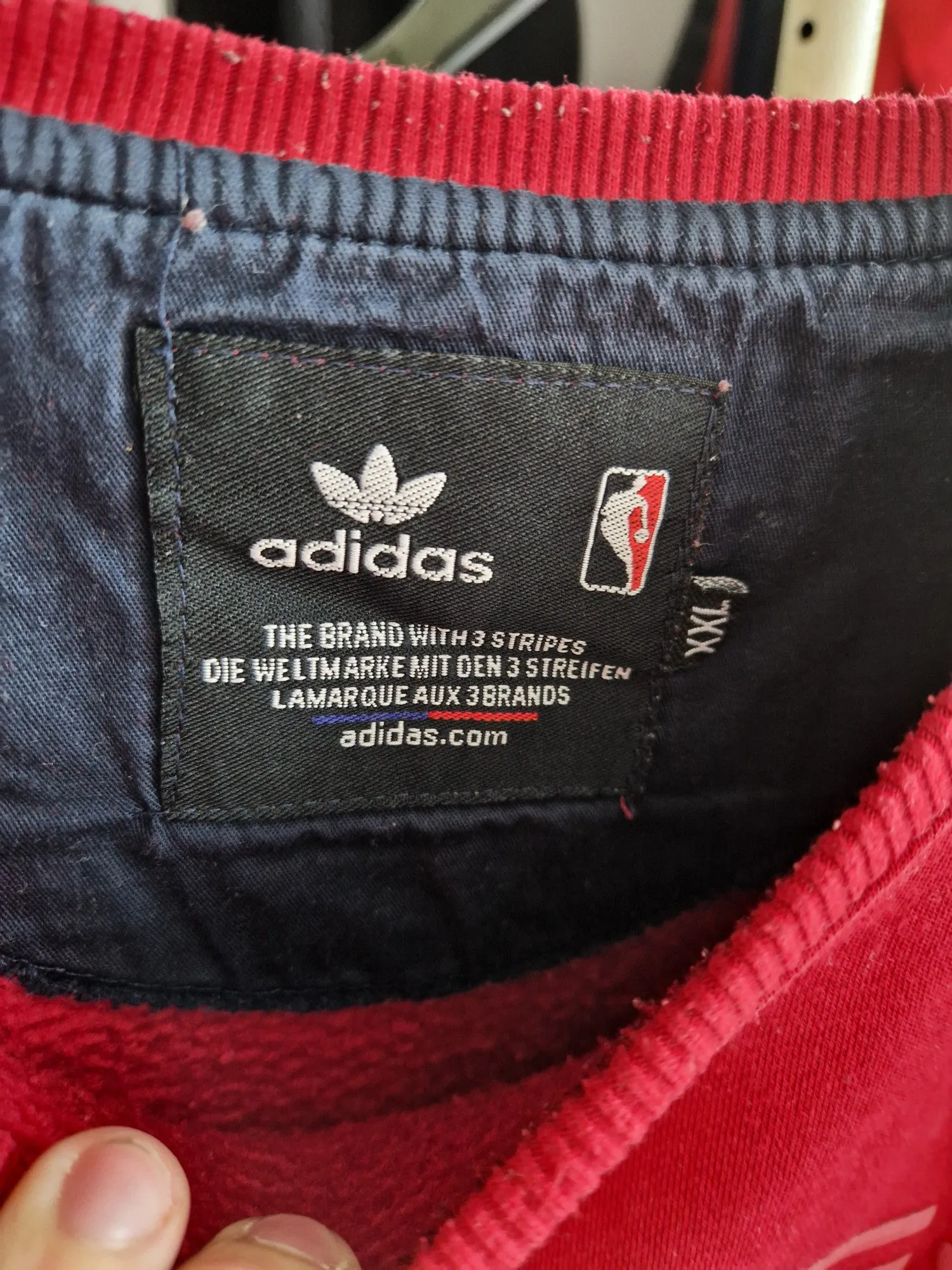 Y2K Adidas Basketball Sweatshirt - Size Large