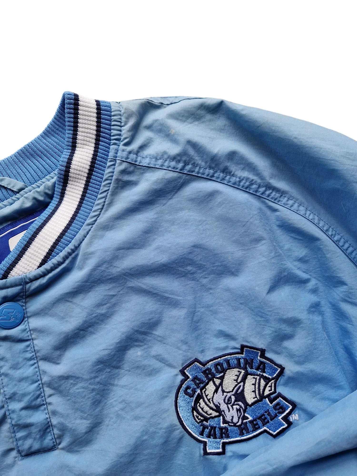 Y2K Starter Carolina Tar Heels Basketball Pullover - Size XXL