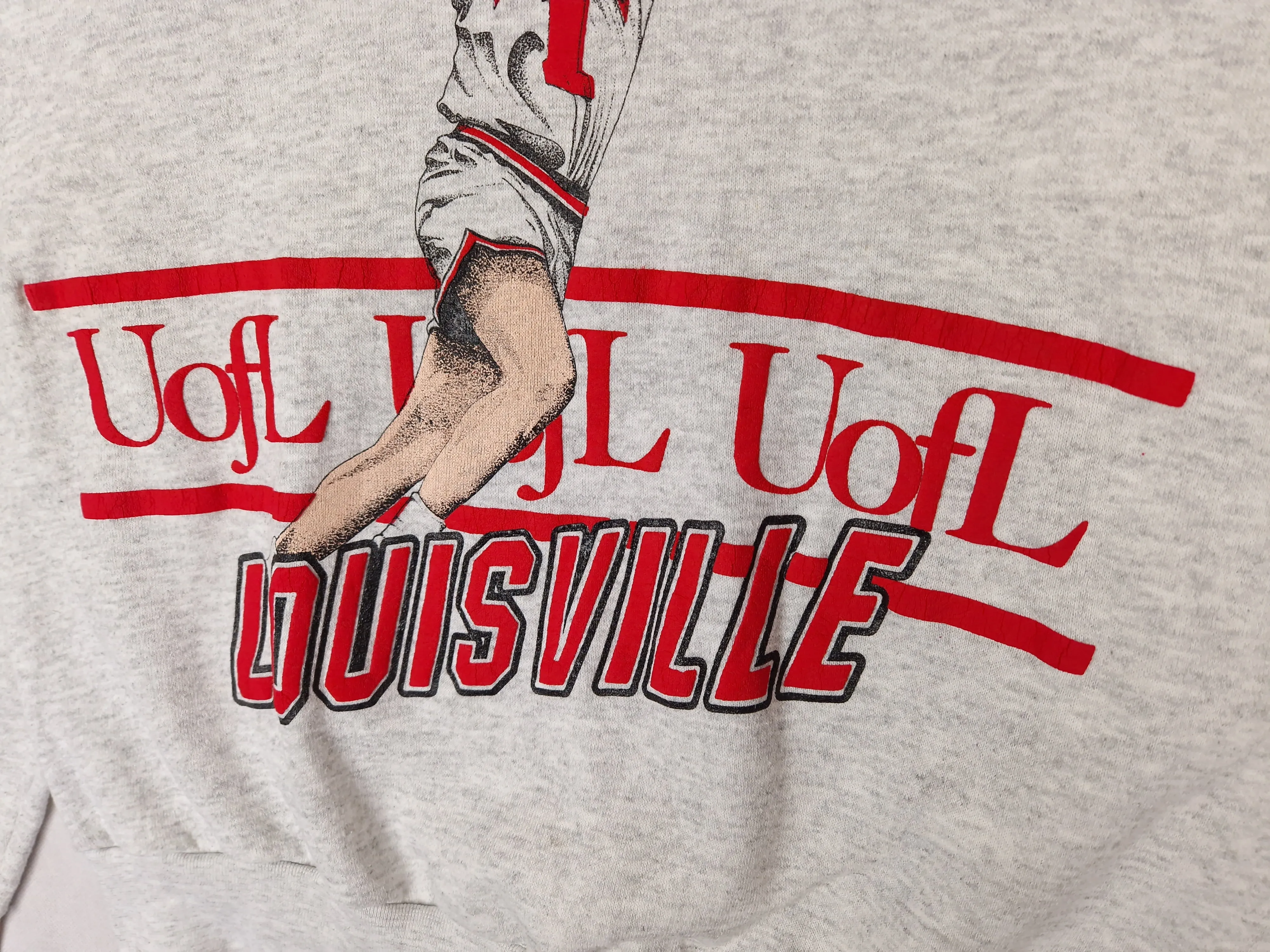 Y2K University of Louisville Basketball College Sweatshirt - Size Large