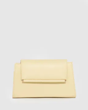 Yellow Folk Clutch Bag