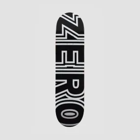 Zero Bold Skateboard Deck Black/White - 8"